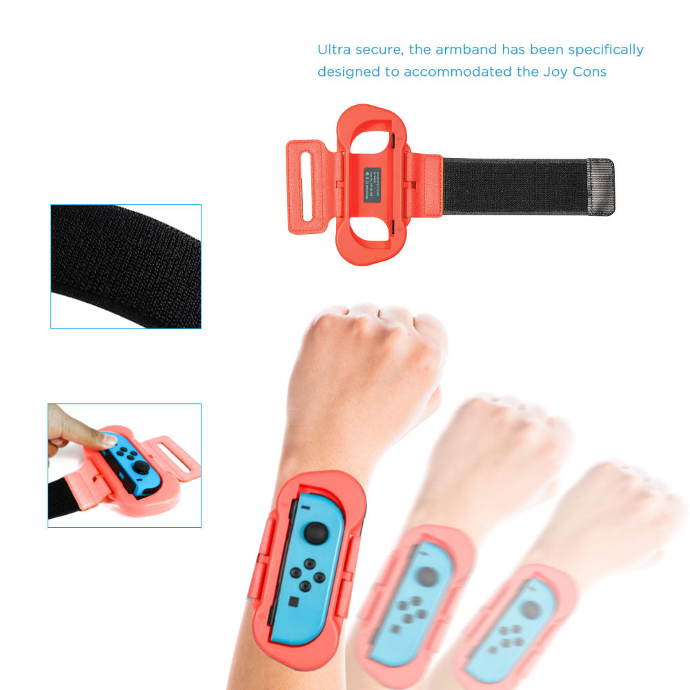 JYS 2PCS Justerbar håndledsrem til Nintendo Switch Just Dance 2020/2019 Joy-Con Controller JYS 2PCS Justerbar håndledsrem til Nintendo Switch Just Dance 2020/2019 Joy-Con Controller